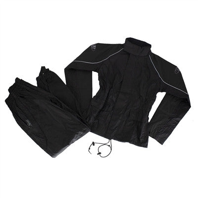 Joe Rocket Womens Rocket RS-2 2-Piece Rain Suit - Black