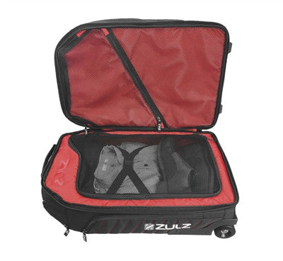 Zulz Primetime Wheeled Travel Bag - Black/Red