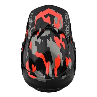 Troy Lee Designs 2022 GP Helmet - Overload Camo Black/Rocket Red