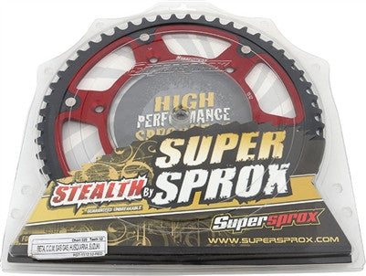 Supersprox Red Stealth Rear Sprockets - Suzuki