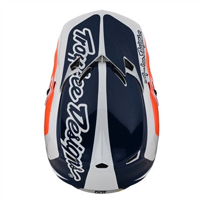 Troy Lee Designs 2022 SE4 Polyacrylite MIPS Helmet - Corsa Navy/Orange