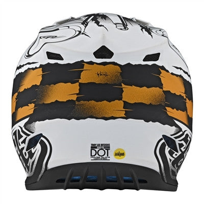 Troy Lee Designs 2022 SE4 Polyacrylite MIPS Helmet - Strike White/Black