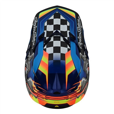 Troy Lee Designs 2022 SE4 Polyacrylite MIPS Helmet - Carb Blue