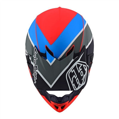 Troy Lee Designs 2021 SE4 Polyacrylite Offroad MIPS Helmet - Beta Orange/Navy