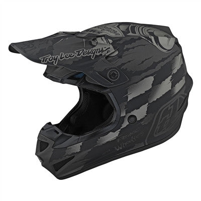Troy Lee Designs 2022 Youth SE4 Polyacrylite MIPS Helmet - Strike Gray/Silver
