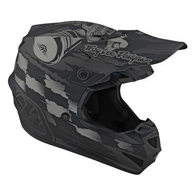 Troy Lee Designs 2022 Youth SE4 Polyacrylite MIPS Helmet - Strike Gray/Silver