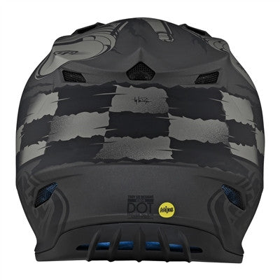 Troy Lee Designs 2022 Youth SE4 Polyacrylite MIPS Helmet - Strike Gray/Silver