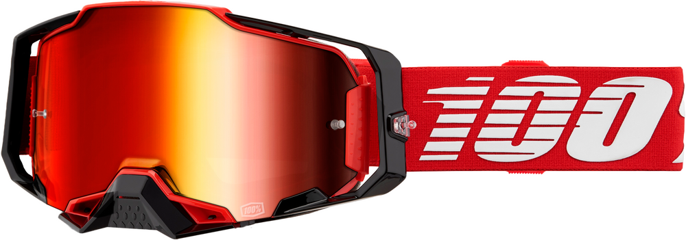 100% - 50005-00033 - ARMEGA GOGGLE RED MIRROR RED LENS