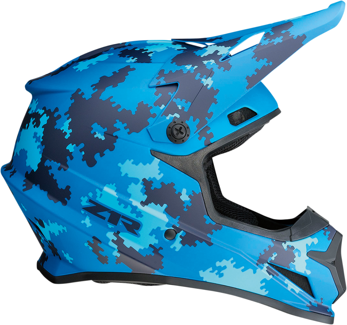 Z1R Rise Digi Camo Offroad Helmet Blue