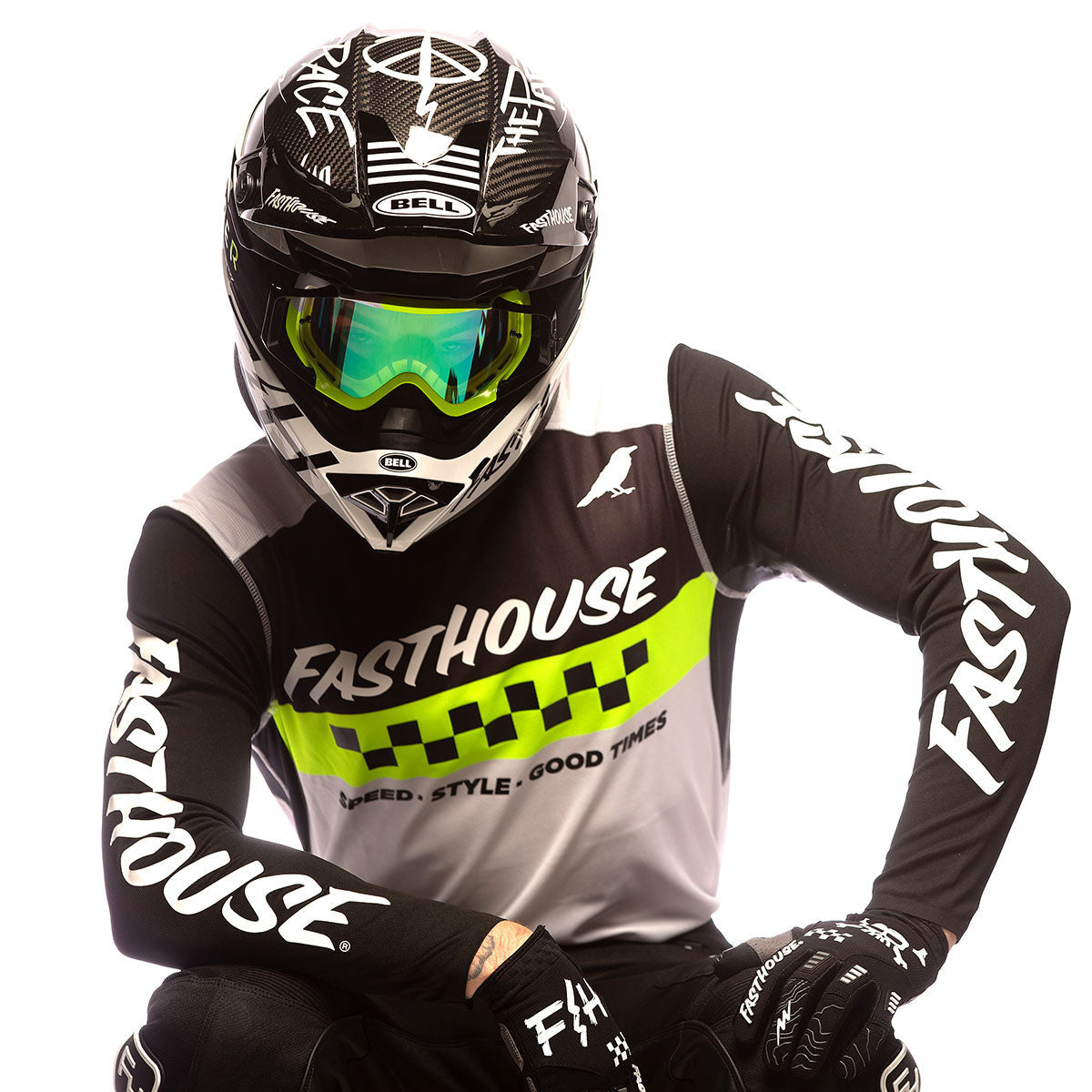 Fasthouse Elrod Jersey - Black/Hi-Viz