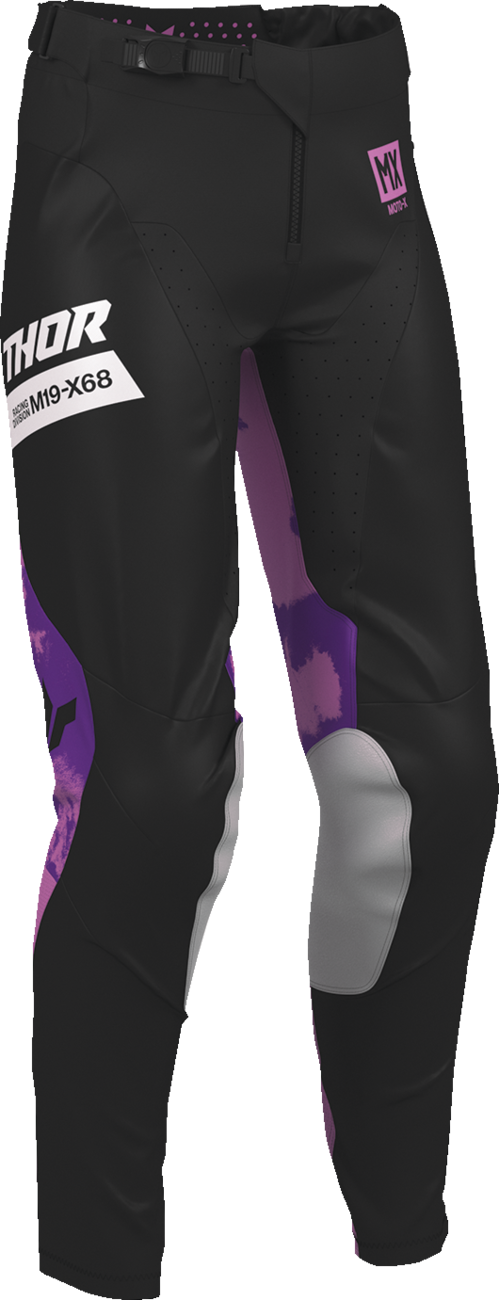 Thor 2026 Womens Launchmode Bleach Black/Orchid Jersey Pant Combo