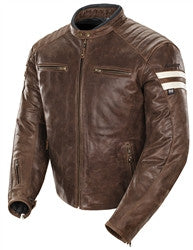 Joe Rocket 2015 Classic ‘92 Leather Jacket - Brown/Cream