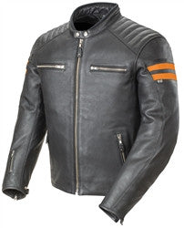 Joe Rocket 2015 Classic 92’ Leather Jacket - Black/Orange