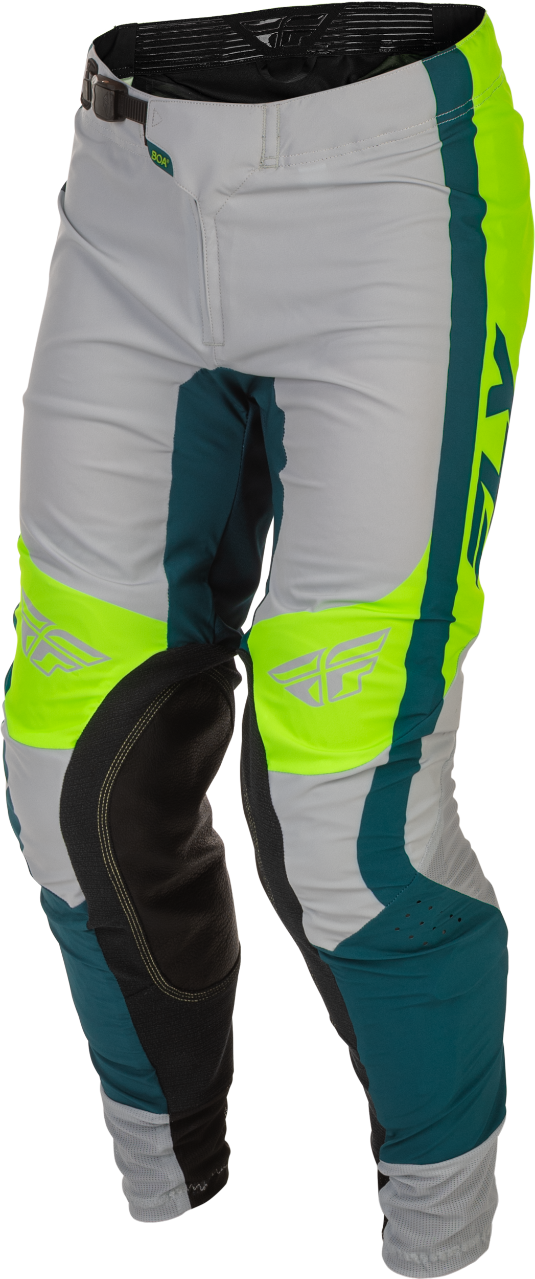 FLY Racing 2026 Youth Lite Grey/Lime/Teal Jersey Pant Combo