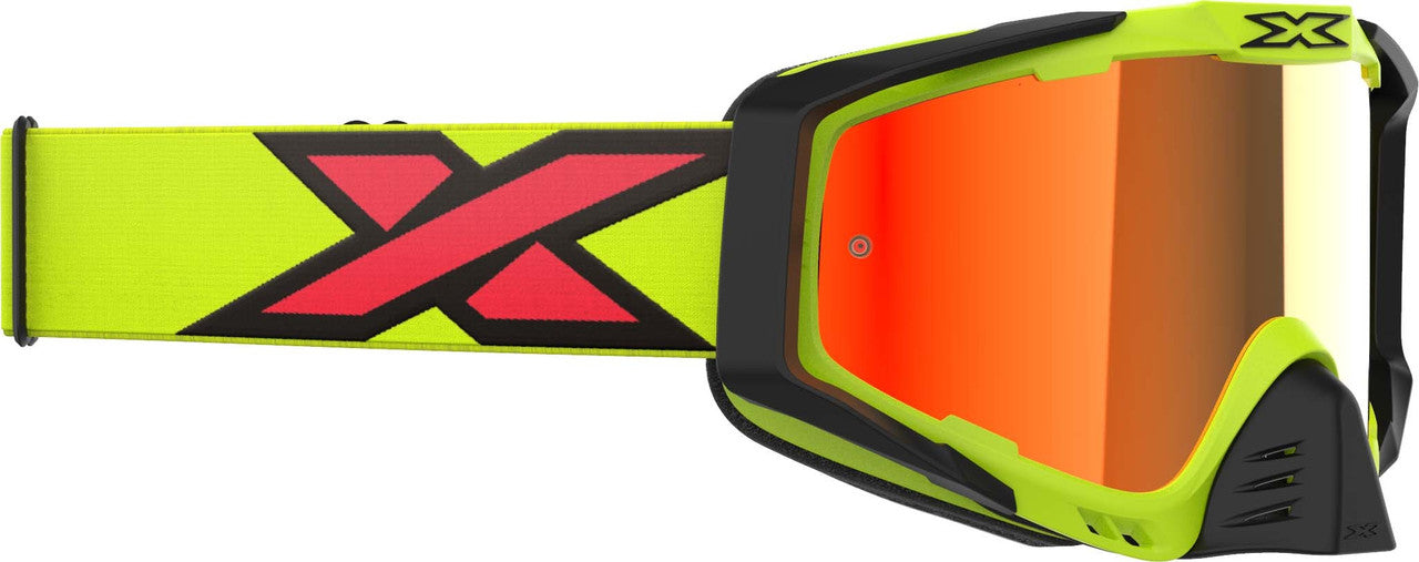 EKS BRAND - 067-60160 - OUTRIGGER FLO YELLOW/BLACK/FIRE RED MIRROR