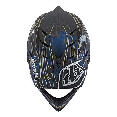 Troy Lee Designs D4 Carbon MIPS Cycling Helmet - Eyeball Blue