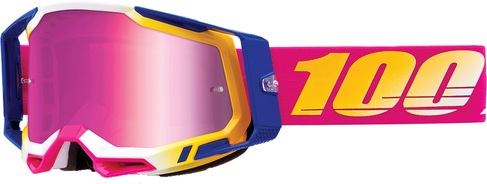 100% - 50010-00012 - RACECRAFT 2 GOGGLE MISSION MIRROR PINK LENS