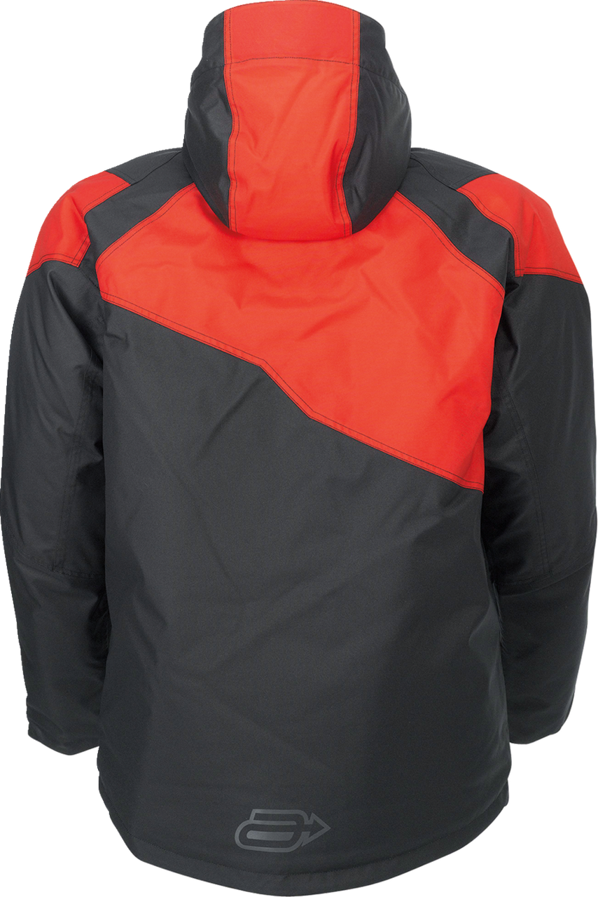 Arctiva Pivot 5 Insulated Hooded Snow Jacket - Black/Red