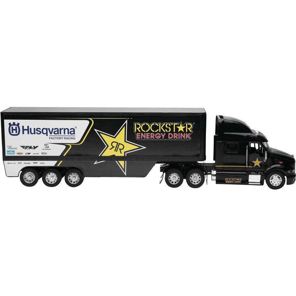 New Ray Toys 1:32 Scale Racing Rigs Husqvarna Rockstar Transporter Rig