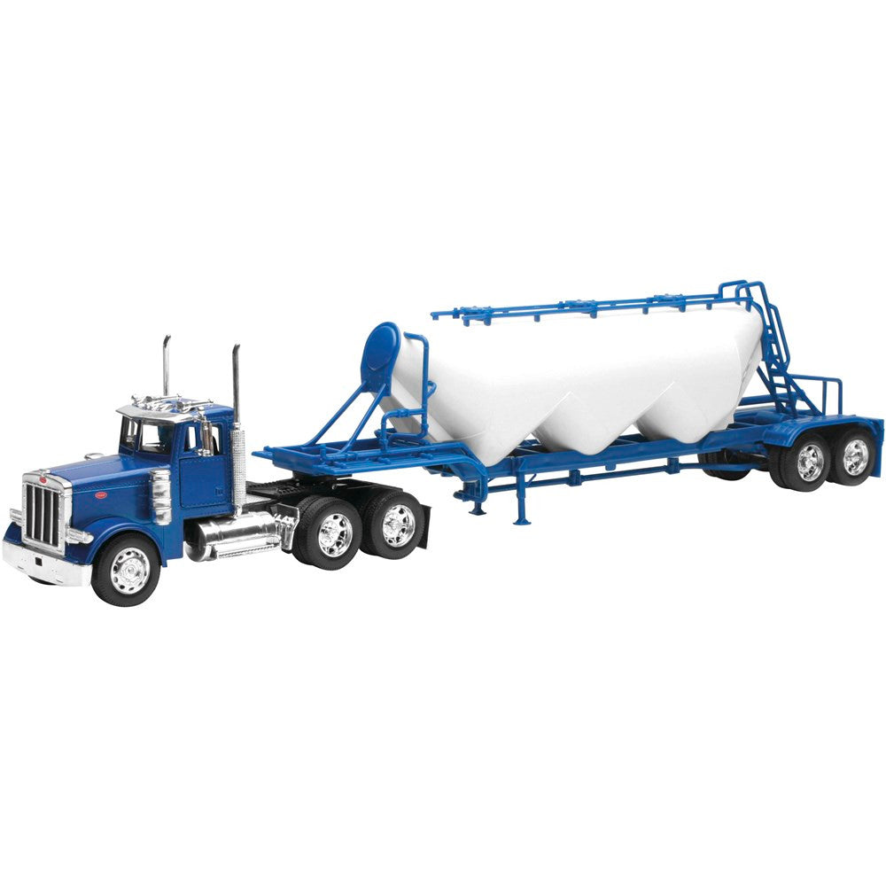New Ray Toys 1:32 Scale Peterbilt 379 Pneumatic Dry Bulk Trailer