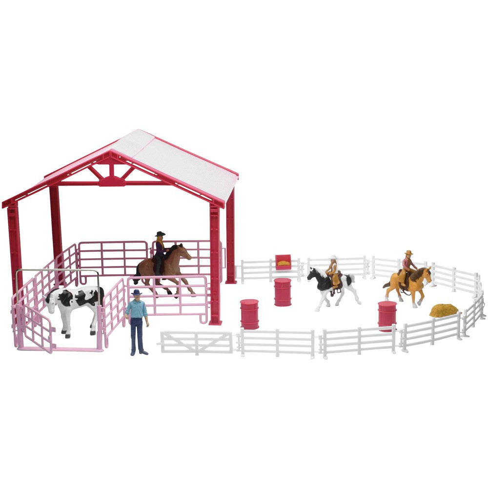 New Ray Toys Arena with Horses and Riders, Pink