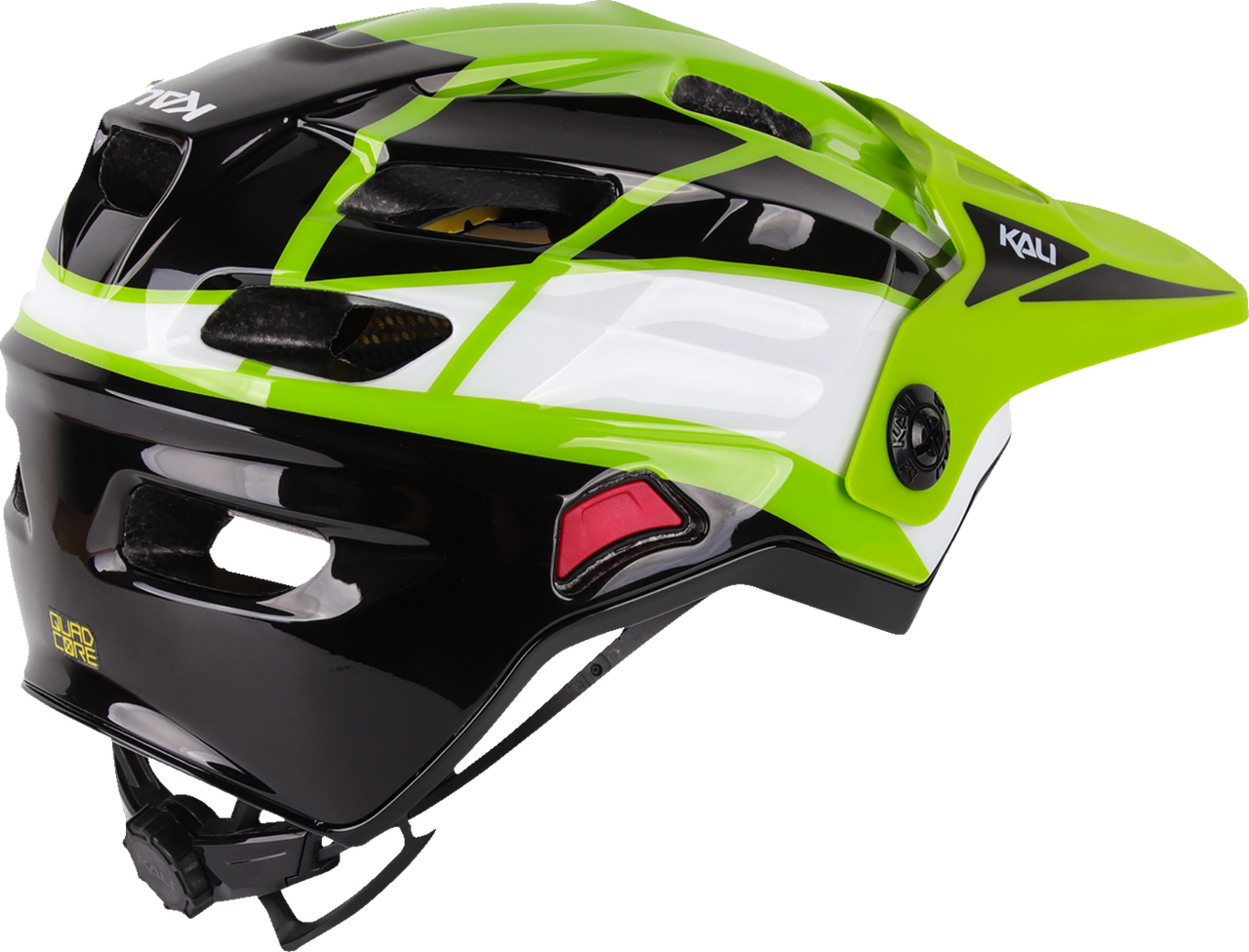 Kali Child Maya Race Full Face Bicycle Helmet Race Gloss Lime/White/Black