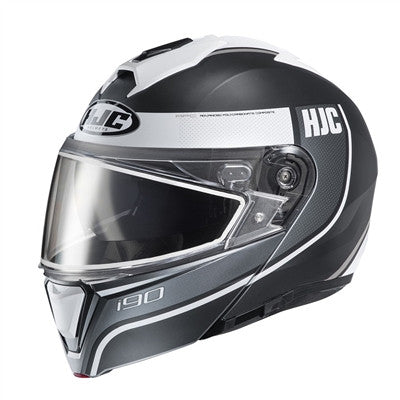 HJC i90SN Davan Modular MC-10SF Snow Helmet with Dual Lens Shield - White