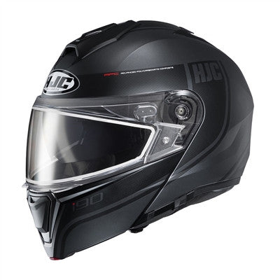 HJC i90SN Davan Modular MC-5SF Snow Helmet with Dual Lens Shield - Black