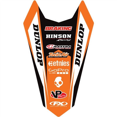 Factory Effex 2017 Rear Fender Graphics - SX125-450F 2011-2017,EXC 2013-2017,XC 2011-2017