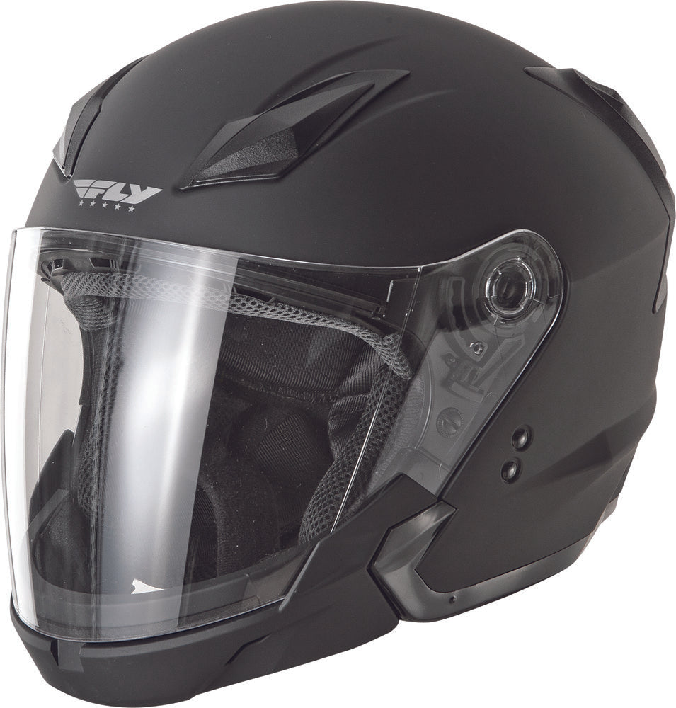 FLY Racing Tourist Solids Full Face Helmet - Flat Black