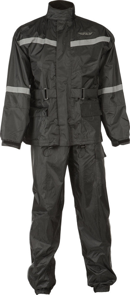 FLY Racing 2-PC. Rainsuit - Black