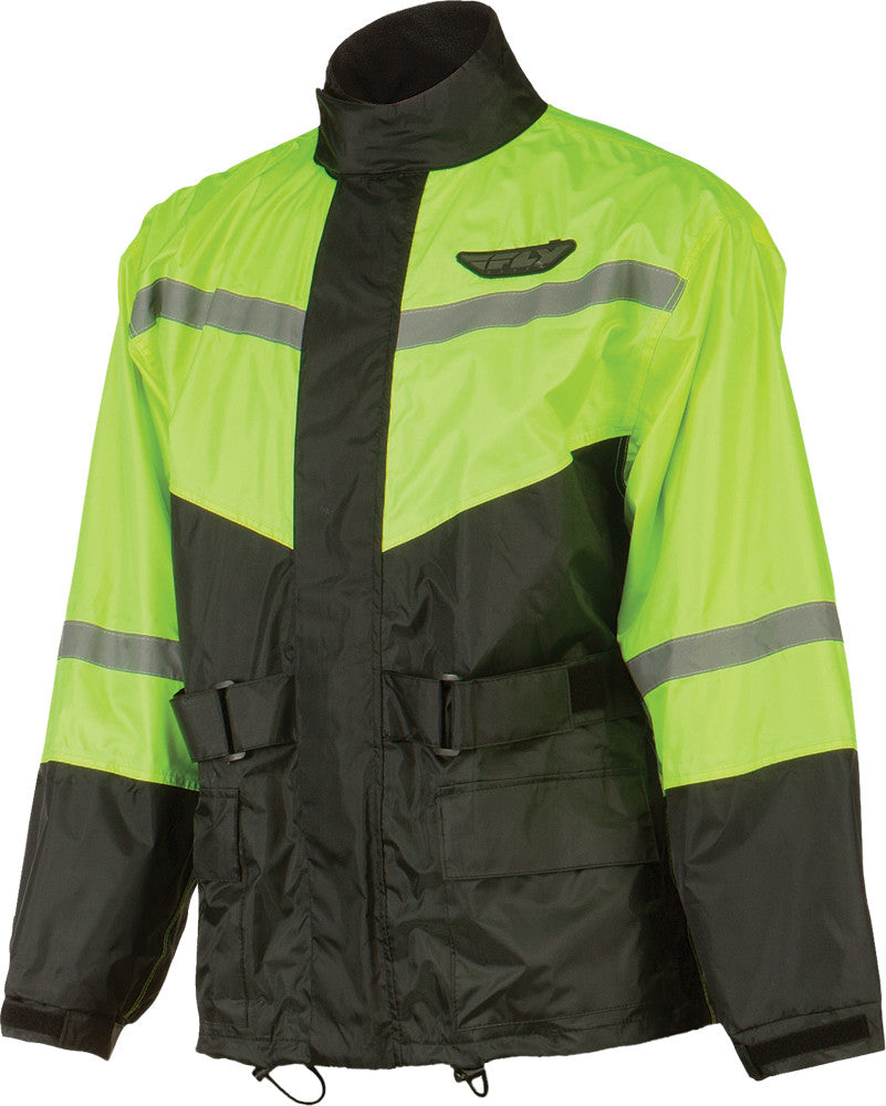 FLY Racing 2-PC. Rainsuit - Black/Hi-Viz