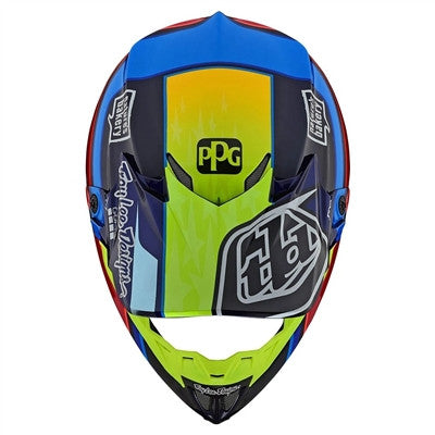 Troy Lee Designs SE4 Visor - Speed Team Blue/Yellow