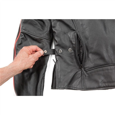 Joe Rocket 2017 Womens Lira Leather Jacket - Black/Red