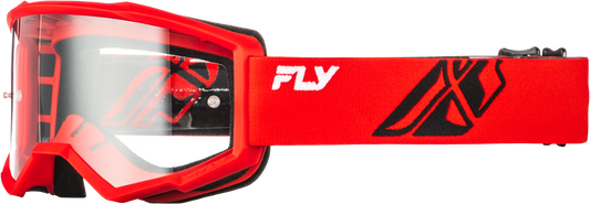 FLY Racing Focus Red/Black with Clear Lens
