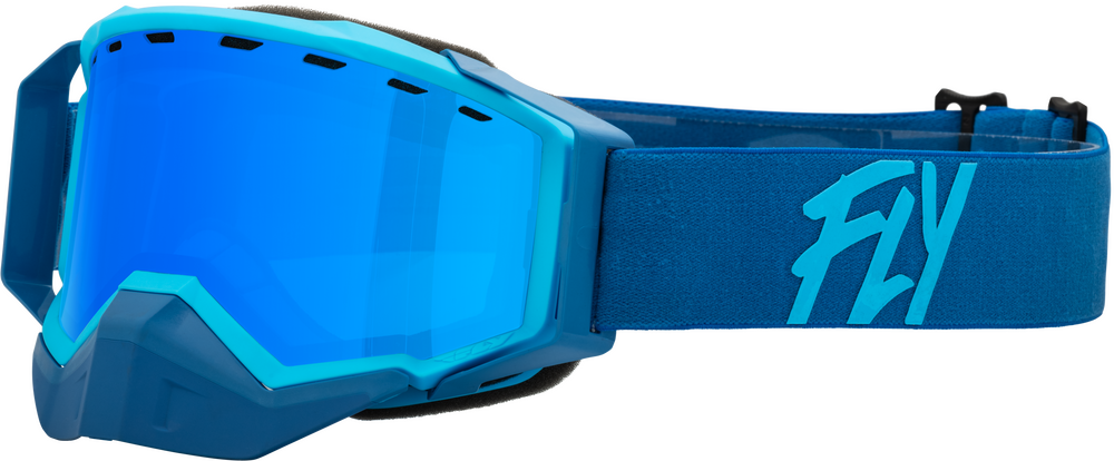 FLY RACING - 37-50272 - ZONE SNOW GOGGLE BLU/LIGHT BLU W/ SKY BLUE MIRROR/BLUE LENS