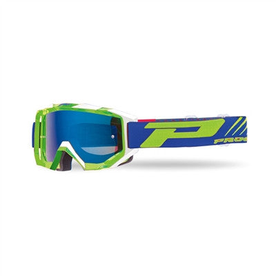 ProGrip 3200 Fluo MX Goggle - Green/White-Iridium Blue Lens