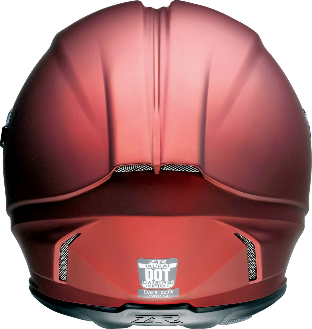 Z1R Jackal Satin Full Face Helmet Red