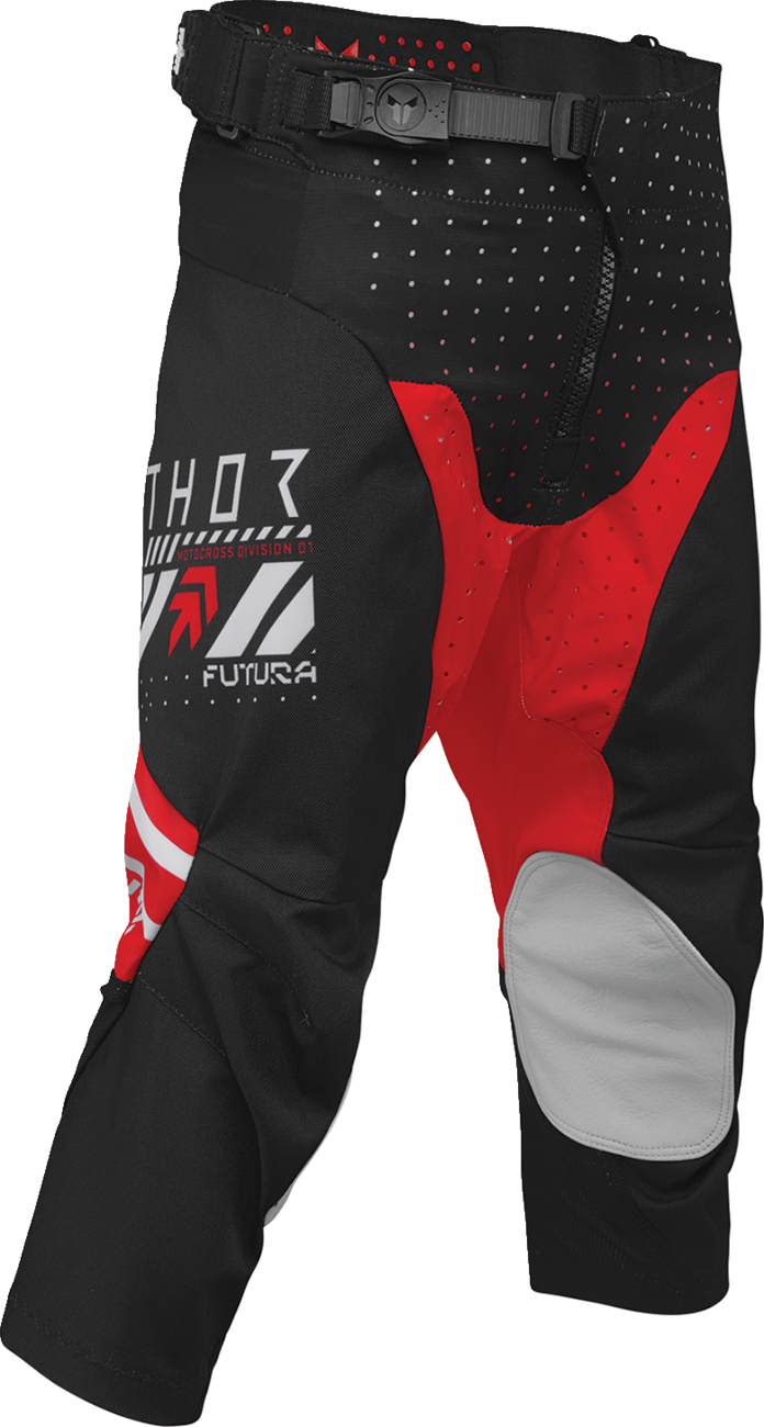 Thor 2026 Youth Launchmode Futura Black/Red Jersey Pant Combo