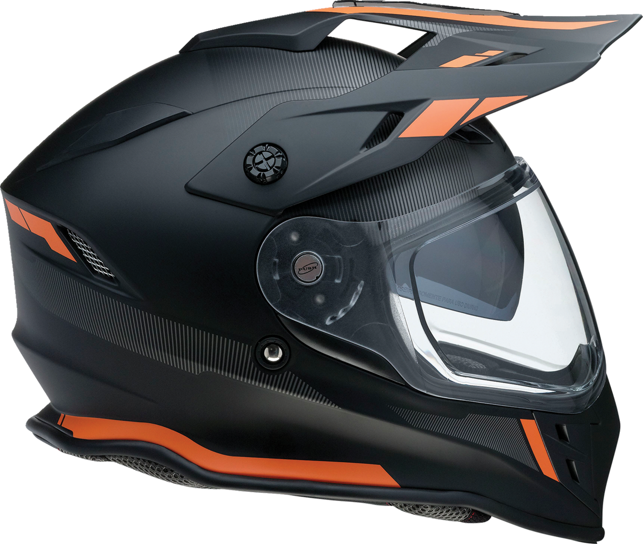 Z1R Range Uptake Dual Sport Helmet Black/Orange