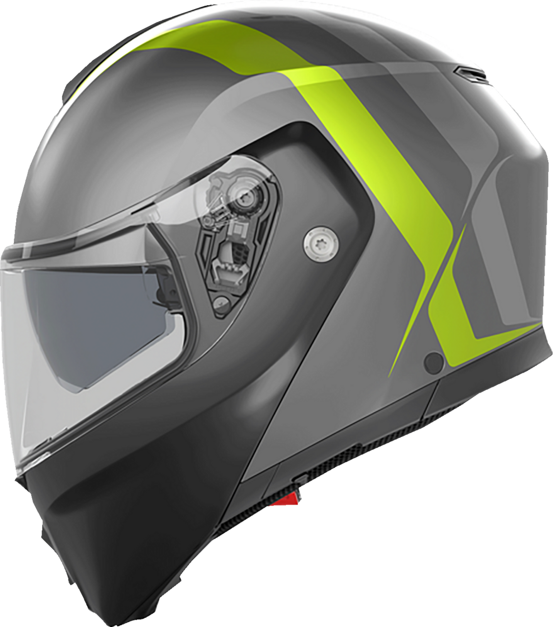 AGV Streetmodular Modular Helmet Resia Matte Gray/Black/Yellow Fluo