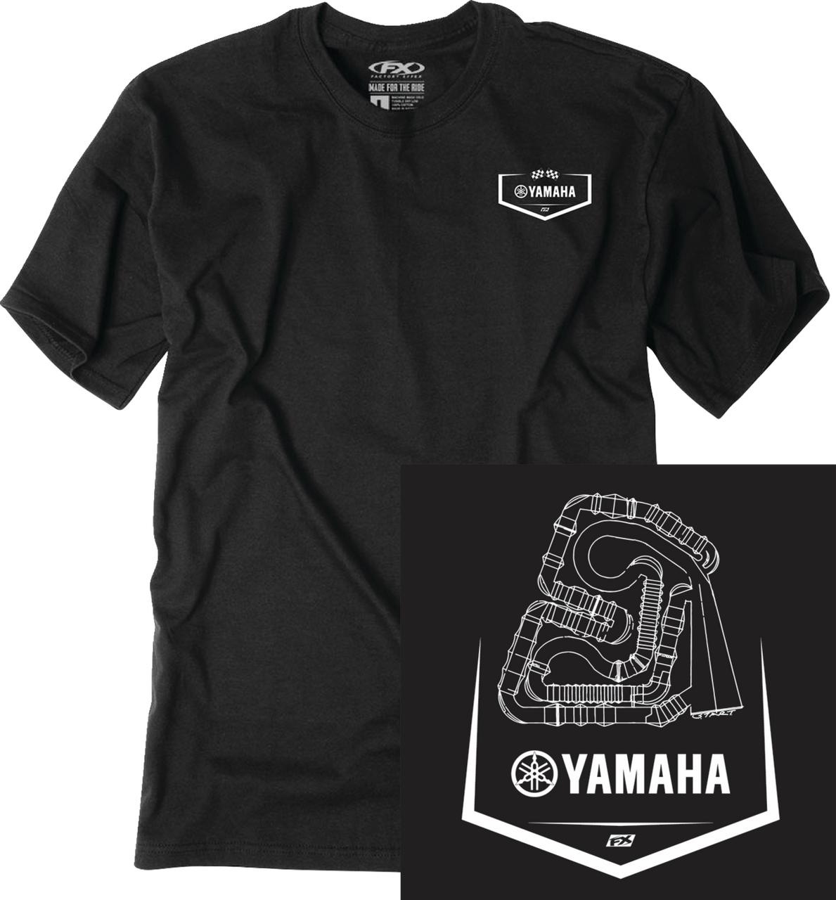 Factory Effex Yamaha Track T-Shirt Black