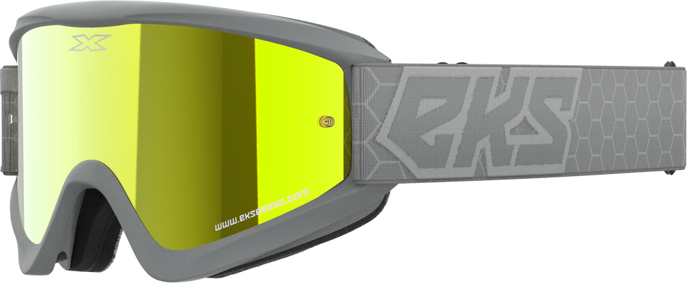 EKS BRAND - 067-60505 - FLAT OUT MIRROR GOGGLE GREY GOLD MIRROR
