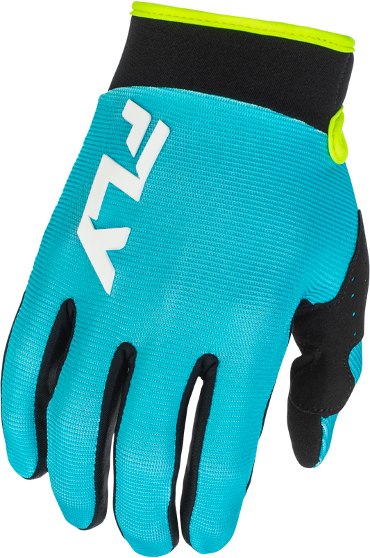 FLY Racing 2026 Youth F-16 Gloves Aqua/Black/White