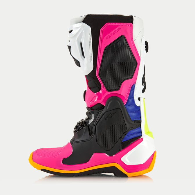 Alpinestars Limited Edition Coast Tech 10 Boots - White/Dark Blue/Pink Fluo