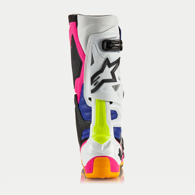 Alpinestars Limited Edition Coast Tech 10 Boots - White/Dark Blue/Pink Fluo