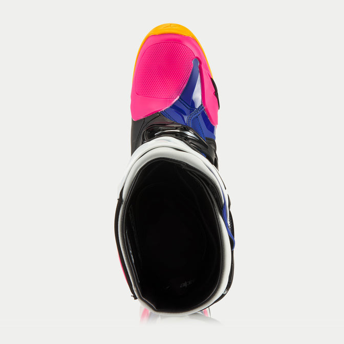 Alpinestars Limited Edition Coast Tech 10 Boots - White/Dark Blue/Pink Fluo