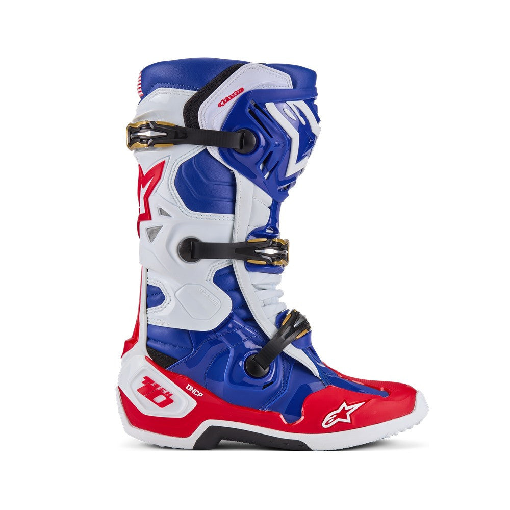 Alpinestars Limited Edition Union Tech 10 Boots - Red/Dark Blue/White