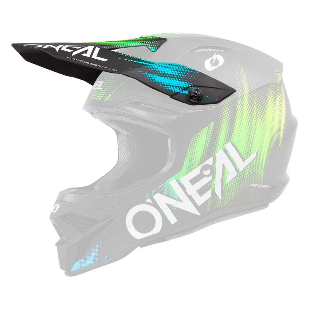 O'Neal 3 Series Voltage Replacement Visor - Black/Green