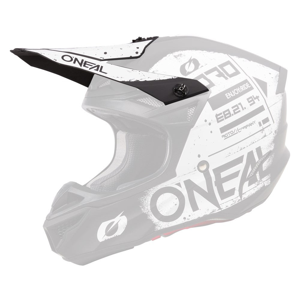 O'Neal 5 Series Scarz Replacement Visor - Black/White